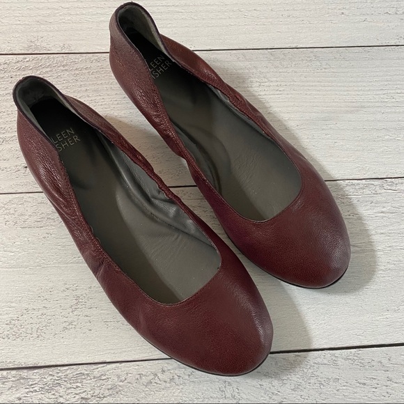 Eileen Fisher Vero Cuoio Ballet Flats- Size 8